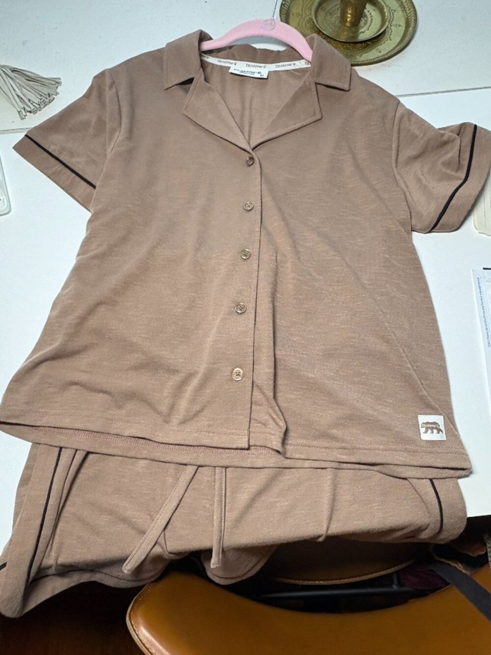 Bear Paw Women's Pajama/Shorts Set-Mediumn NWOT